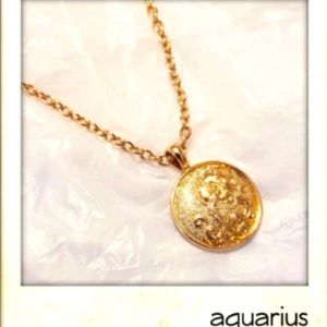 Aquarius Horoscope Necklace